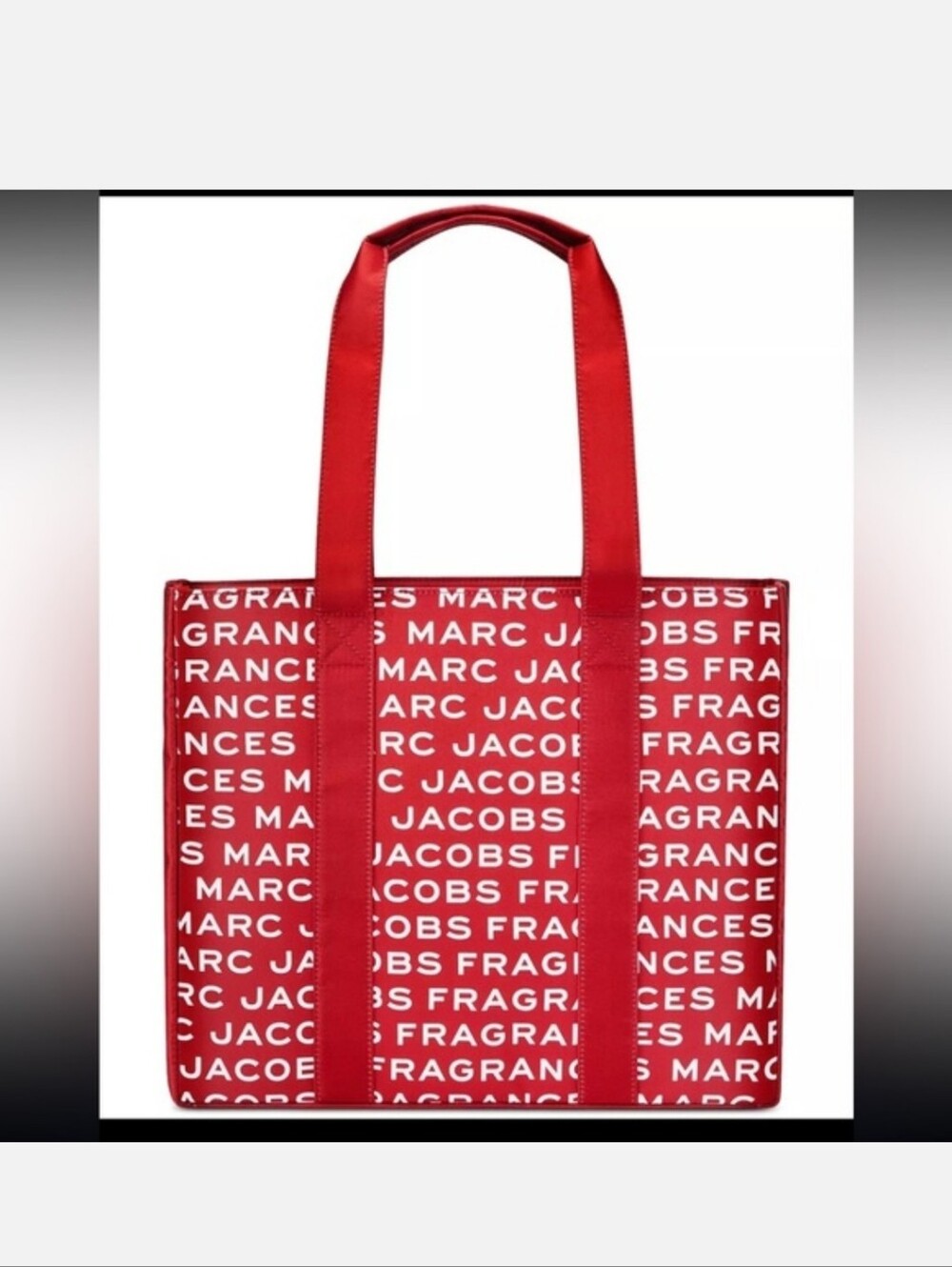 Marc Jacobs Red Logo Fragrance Allover Tote